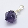 Natural Amethyst Pendants KK-L158-38S-2