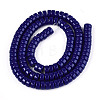Opaque Solid Color Glass Beads Strands X-GLAA-N026-3x6mm-09-2