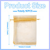 50Pcs Organza Bags Jewellery Storage Pouches Wedding Favour Party Mesh Drawstring Gift OP-TA0001-16C-3