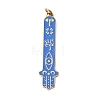 304 Stainless Steel Enamel Pendants STAS-F335-01B-1
