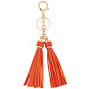 1Pc PU Leather Tassel Keychains KEYC-CL0001-50A-1