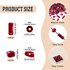 90Pcs 2 Styles Opaque Acrylic Imitation Gemstone Beads OACR-TA0005-14B-4