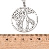 304 Stainless Steel Pendant Cable Chain Necklaces for Men Women NJEW-K308-03D-P-5
