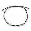 Handmade Glass Seed Bead Braided Bead Bracelets AU9604-5-1