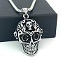 Punk Retro 304 Stainless Steel Skull Pendant Necklaces for Women Men LM6157-3