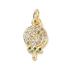 Brass with Emerald Rhinestone Charms RB-CBA6830-09G-1