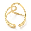304 Stainless Steel Wire Wrap Open Cuff Ring for Women RJEW-I098-02G-3