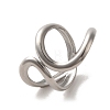 Non-Tarnish 304 Stainless Steel Open Cuff Ring RJEW-C068-05F-P-1