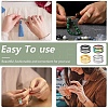 4Pcs 4 Colors Brass Rings RJEW-YW0001-05-6
