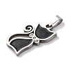 201 Stainless Steel Enamel Pendants STAS-Q342-16P-02-3