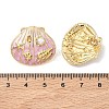 304 Stainless Steel & Enamel Stud Earrings EJEW-Z170-01G-01-3