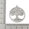 304 Stainless Steel Pendants STAS-V016-11P-3