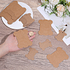 80Pcs 2 Styles Bone Shape Paper Thread Winding Boards SENE-SC0001-05-3