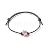 Star Acrylic Enamel Beads Adjustable Cord Bracelet for Teen Girl Women BJEW-JB07050-4