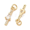 SHEGRACE Brass Micro Pave Cubic Zirconia Pendants XGRQ3D809-512G-2