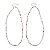 Natural Mixed Gemstone Faceted Round Beaded Necklaces for Women NJEW-JN06284-2