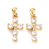 Brass Micro Pave Cubic Zirconia Pendant LS-ZIRC-P089-21G-2
