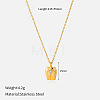 304 Stainless Steel Pave Clear Cubic Zirconia Pendant Necklaces WG4C9E8-02-2