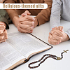 2Pcs Wood Pendant Decorations HJEW-UN00138-5