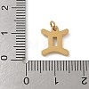 304 Stainless Steel Charms STAS-R001-04G-03-3