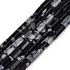 Natural Snowflake Obsidian Beads Strands GG-N002-01A-05-2