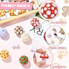 40Pcs 2 Styles Opaque Acrylic Beads MACR-CJ0002-49-3