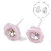 Hypoallergenic Bioceramics Zirconia Ceramic Stud Earrings EJEW-C111-10C-2