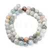 Natural Aquamarine Beads Strands LS-G-F591-29A-8mm-03-3