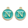 Golden Plated Alloy Enamel Charms LS-ENAM-Q437-15N-1
