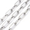 Tarnish Resistant 304 Stainless Steel Paperclip Chains CHS-F011-01B-P-2