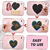 DIY Valentine's Day Heart Scratch Art AJEW-WH0308-909-3