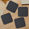 4Pcs Polyurethane & Silicone Anti-slip Treadmill Mat AJEW-GF0014-30-7