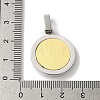 Ion Plating(IP) 304 Stainless Steel Pendants STAS-Z073-17G-3