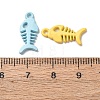 Spray Paint Alloy Pendants FIND-H060-01G-3