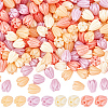 200Pcs 4 Colors Dyed Synthetic Coral Beads CORA-SP0001-22-1