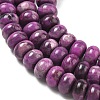 Natural Map Stone/Picasso Stone/Picasso Jasper Beads Strands G-A280-A12-02-4