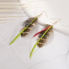 Bohemian Style Feather Dangle Earrings FS-WG092BC-02-1