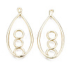 Rack Plating Alloy Pendants PALLOY-T077-64LG-RS-2