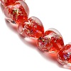 Handmade Dichroic Foil Glass Beads Strands DICH-U001-03G-3