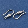 Brass Earring Hooks KK-H502-16S-2