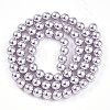 Baking Paint Pearlized Glass Pearl Bead Strands HY-N002-6mm-A04-3