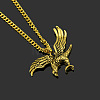 Tibetan Style Alloy Eagle Pendant Twisted Chain Necklaces for Men FS-WGDD367-01-1