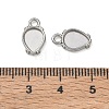 304 Stainless Steel Pendant Cabochon Settings SA-CBAE5AC-06P-3
