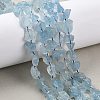 Raw Rough Natural Aquamarine Beads Strands G-D101-A13-1