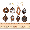 DIY Leaf Dangle Earring Making Kits DIY-FS0008-63B-5