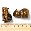 Natural Tiger Eye Carved Healing Mouse Figurines DJEW-D012-02B-3