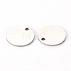 Non-Tarnish 201 Stainless Steel Stamping Blank Tag Pendants STAS-T058-12mm-P-3