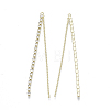 Brass Rhinestone Cup Chain Big Pendants KK-R129-06G-2