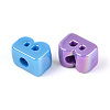 UV Plating Opaque Acrylic European Beads OACR-M027-03B-3