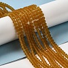 Imitate Austrian Crystal Frosted Glass Beads Strands EGLA-A039-T3mm-MD28-2